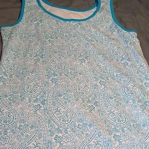 Land's End sleeveless tank top baby blue